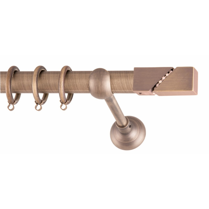 ΚΟΥΡΤΙΝΟΞΥΛΟ POLIS STRASS STRASS FRANS Φ25 ANTIK