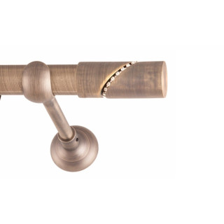 ΚΟΥΡΤΙΝΟΞΥΛΟ RETRO STRASS FRANS Φ25 ANTIK