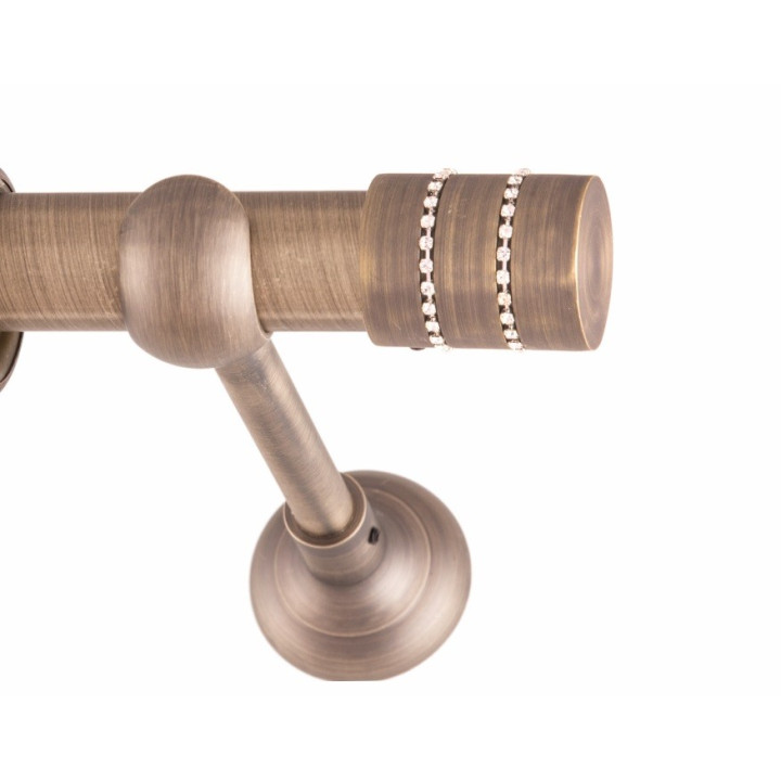 ΚΟΥΡΤΙΝΟΞΥΛΟ BAR STRASS FRANS Φ25 ANTIK