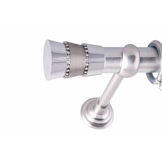 ΚΟΥΡΤΙΝΟΞΥΛΟ TRIPLO STRASS FRANS Φ35 ΝΙΚΕΛ ΜΑΤ ΜΕ ΝΙΚΕΛ ΜΑΤ