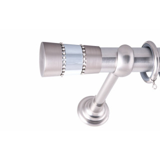 ΚΟΥΡΤΙΝΟΞΥΛΟ ALFA STRASS FRANS Φ35 ΝΙΚΕΛ ΜΑΤ ΜΕ ΝΙΚΕΛ ΜΑΤ