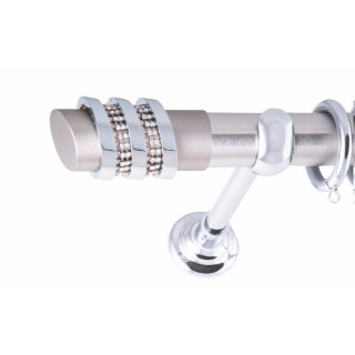 ΚΟΥΡΤΙΝΟΞΥΛΟ THREE RINGS FRANS Φ35 ΝΙΚΕΛ ΜΑΤ ΜΕ ΧΡΩΜΙΟ