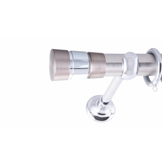 ΚΟΥΡΤΙΝΟΞΥΛΟ ALFA FRANS Φ35 ΝΙΚΕΛ ΜΑΤ ΜΕ ΧΡΩΜΙΟ ΕΞΑΡΤΗΜΑΤΑ