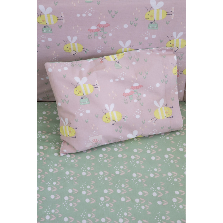 Σετ Σεντόνια Κούνιας με Λάστιχο - Bumblebee