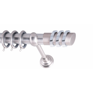 ΚΟΥΡΤΙΝΟΞΥΛΟ THREE RINGS FRANS Φ35 ΝΙΚΕΛ ΜΑΤ ΜΕ ΝΙΚΕΛ ΜΑΤ