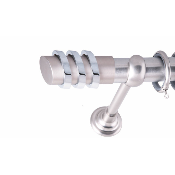 ΚΟΥΡΤΙΝΟΞΥΛΟ THREE RINGS FRANS Φ35 ΝΙΚΕΛ ΜΑΤ ΜΕ ΝΙΚΕΛ ΜΑΤ