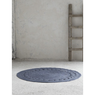 Στρογγυλό Χαλί R150 - Makrame Dark Gray