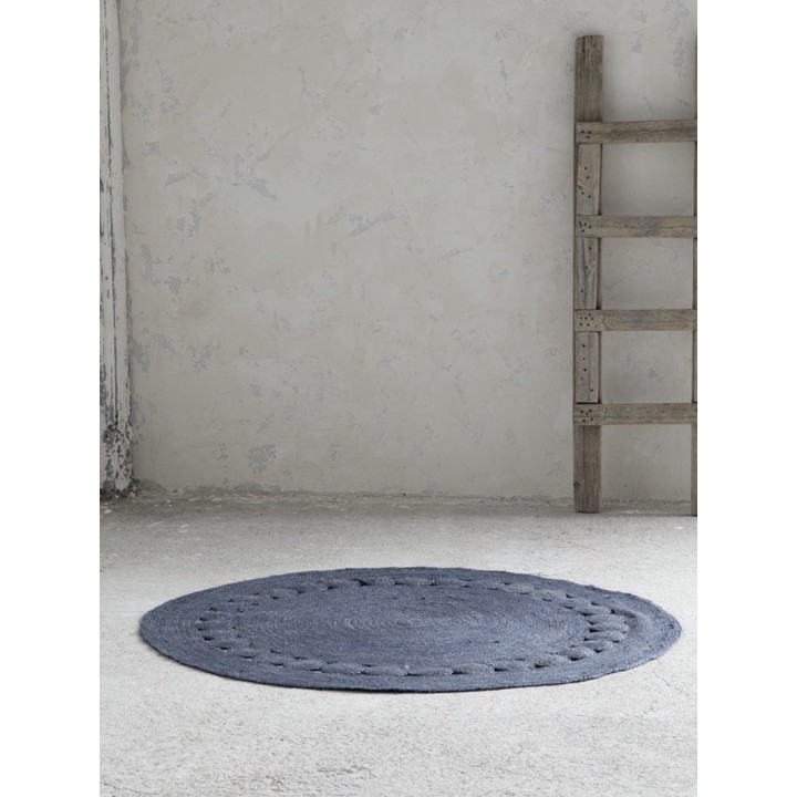 Στρογγυλό Χαλί R150 - Makrame Dark Gray