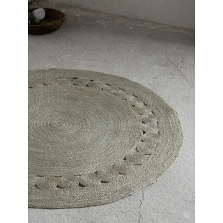 Στρογγυλό Χαλί R150 - Makrame Light Gray