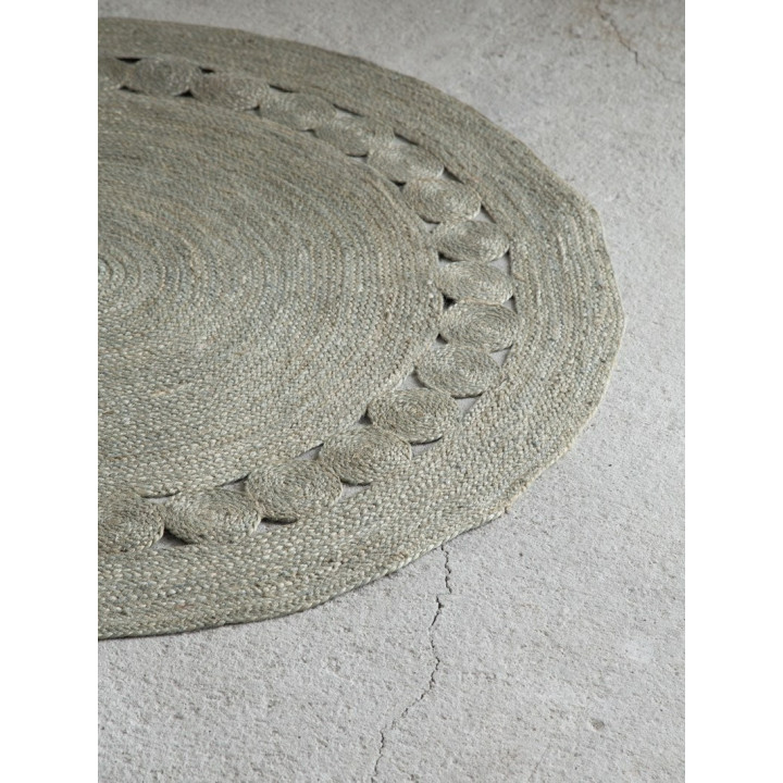 Στρογγυλό Χαλί R150 - Makrame Light Gray