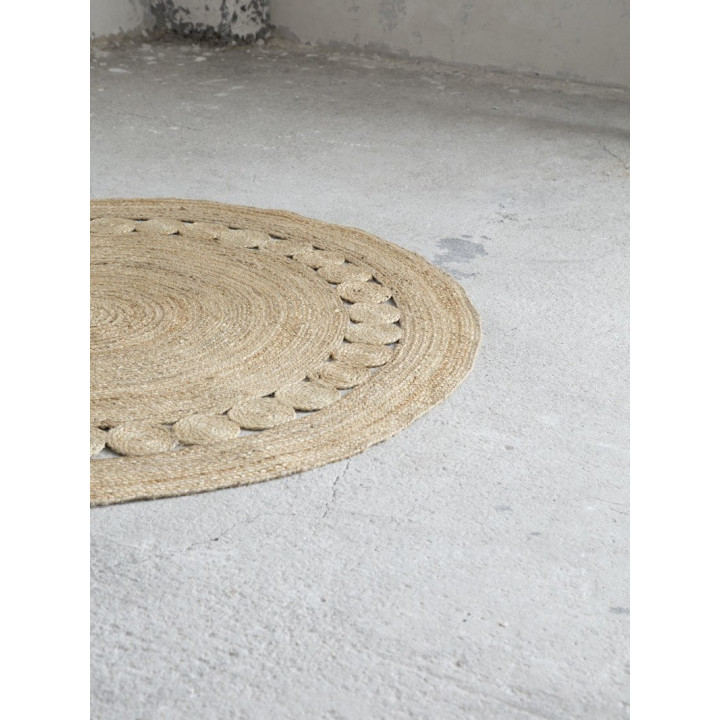 Στρογγυλό Χαλί R150 - Makrame Natural