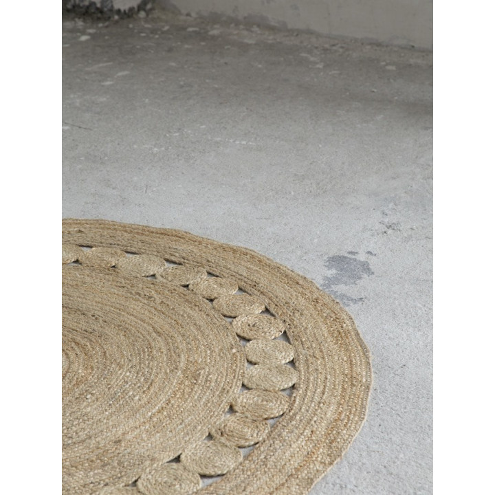 Στρογγυλό Χαλί R150 - Makrame Natural