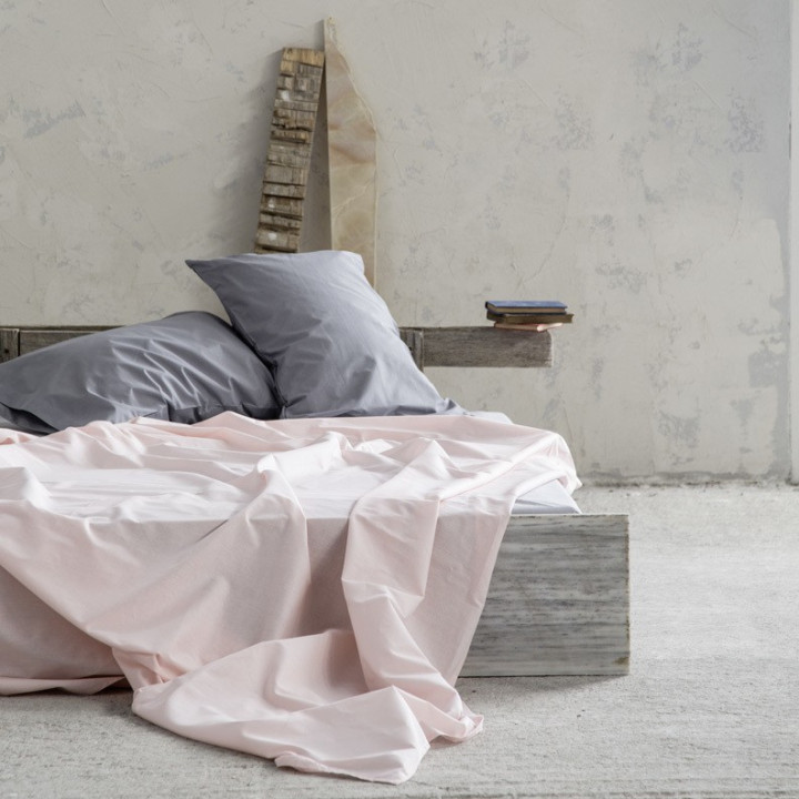 Σεντόνι Μονό Unicolors - Powder Pink