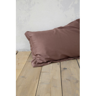 Σεντόνι Μονό με Λάστιχο Superior Satin - Coffee Brown
