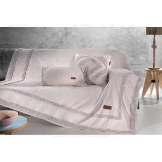βαμβακερό Ριχτάρι 3θέσιου Hidi 180x300cm Pudra Guy Laroche