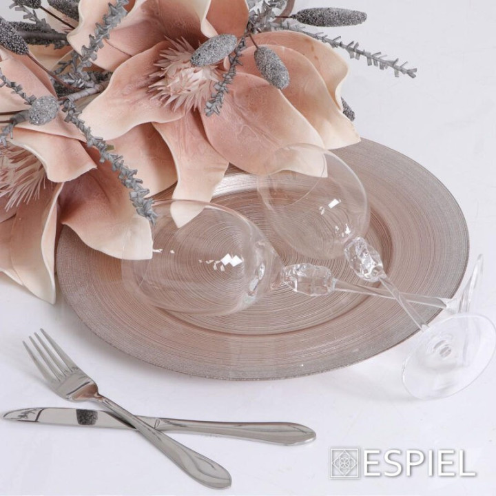 CIRCLE ΠΙΑΤΕΛΑ ΣΤΡΟΓΓ. "GLITTER" ΡΟΖ 32ΕΚ