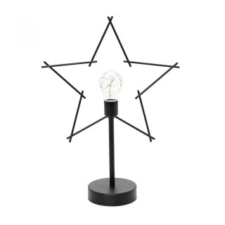 ΜΕΤΑΛ. ΑΣΤΕΡΙ ΜΕ LED ΜΑΥΡΟ 24Χ10Χ36ΕΚ