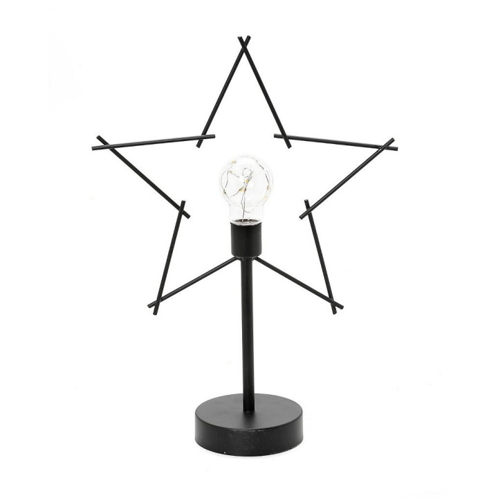 ΜΕΤΑΛ. ΑΣΤΕΡΙ ΜΕ LED ΜΑΥΡΟ 24Χ10Χ36ΕΚ