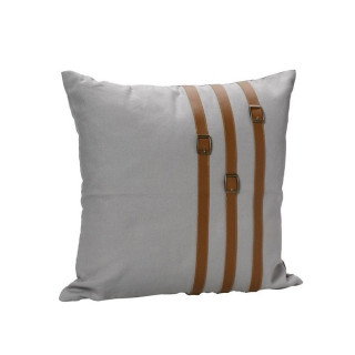 ΜΑΞΙΛΑΡΙ ΓΚΡΙ ΜΕ ΛΟΥΡΑΚΙΑ ΔΕΡΜΑΤΙΝΗΣ 70χ70ΕΚ