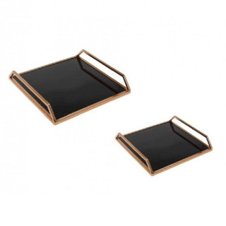 ΔΙΣΚΟΣ ΜΕΤΑΛΛΙΚΟΣ ΜΠΡΟΝΖΕ ΜΕ ΜΑΥΡΟ ΚΑΘΡΕΠΤΗ SET/2 36-30ΕΚ