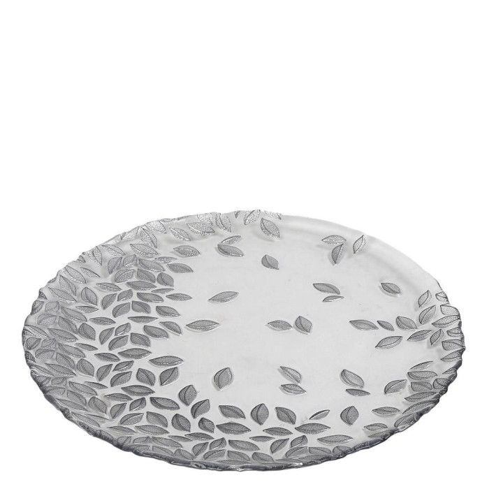 FOLIAGE ΠΙΑΤΕΛΑ ΔΙΑΦΑΝΗ ΜΕ ΑΣΗΜΙ ΦΥΛΛΑ 33ΕΚ. DAC1602 ESPIEL