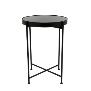 ΤΡΑΠΕΖΑΚΙ ΜΕΤΑΛ. ΣΤΡΟΓΓ. ΜΑΥΡΟ ΜΕ ΓΥΑΛΙ 43ΕΚ AFT201