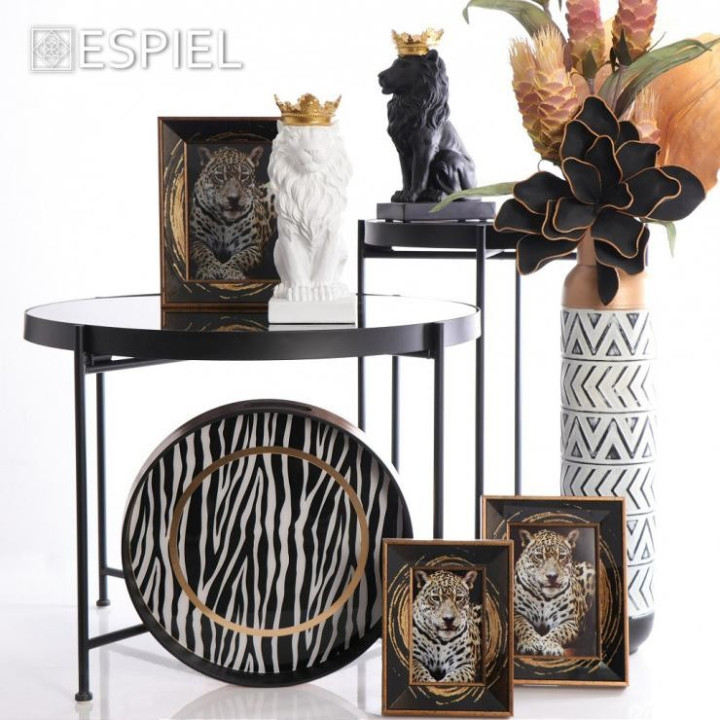 ΤΡΑΠΕΖΑΚΙ ΜΕΤΑΛ. ΣΤΡΟΓΓ. ΜΑΥΡΟ ΜΕ ΓΥΑΛΙ 43ΕΚ AFT201