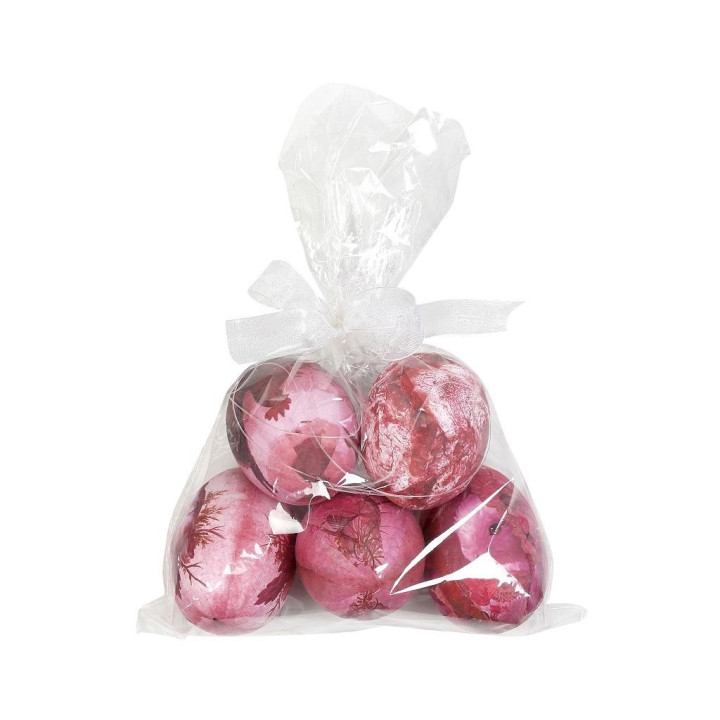 Χάρτινα πασχαλινά αυγά σε ροζ απόχρωση 5τμχ 7 εκ - ESPIEL