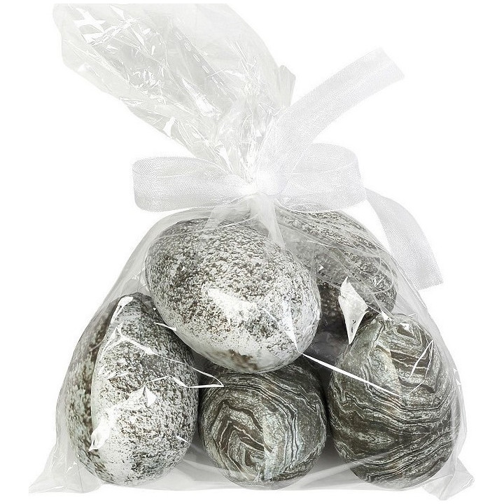 Χάρτινα πασχαλινά αυγά σε γκρι απόχρωση 5τμχ 12εκ - ESPIEL