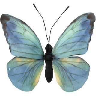 Διακοσμητική Πεταλούδα Τοίχου από Χαρτί Πράσινη 27x3x30cm