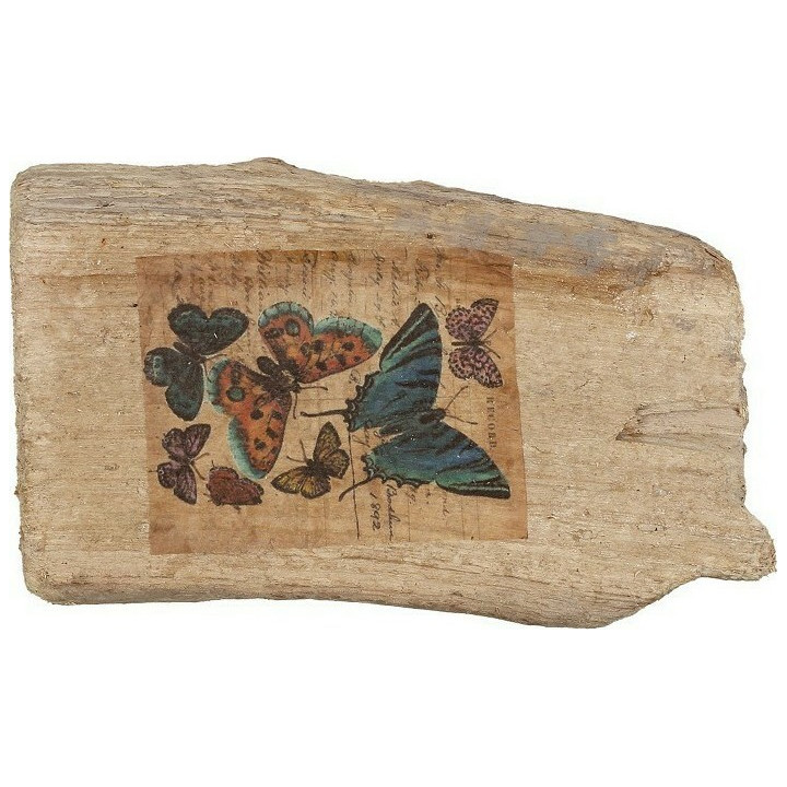 Διακοσμητικό Ξύλο "Πεταλούδες" Natural 16x10x4,5 - ESPIEL