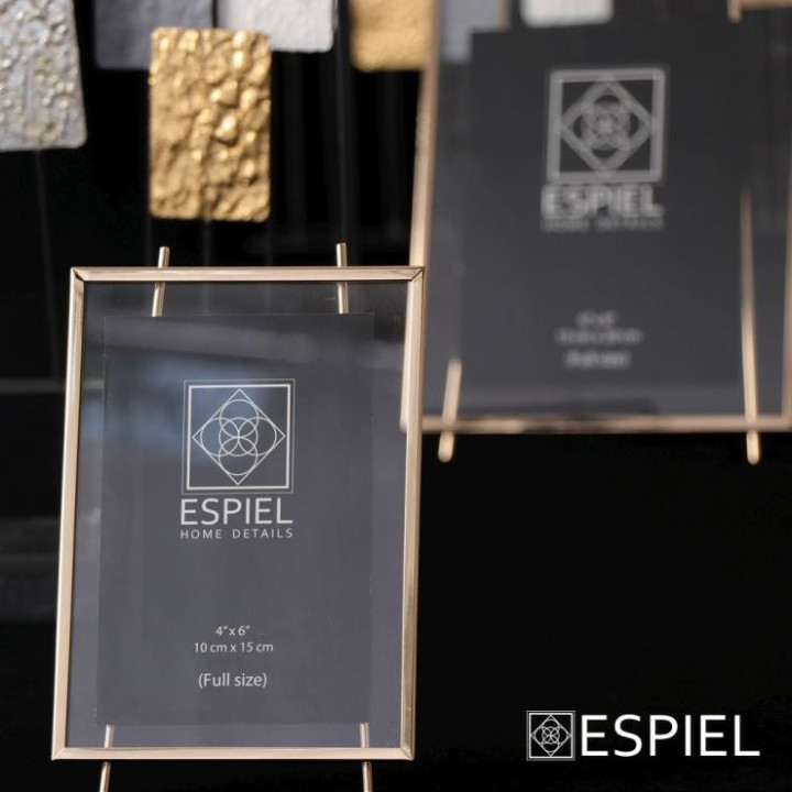 ΚΟΡΝΙΖΑ ΜΕΤΑΛΛΙΚΗ ΧΡΥΣΗ 15x10 - ESPIEL