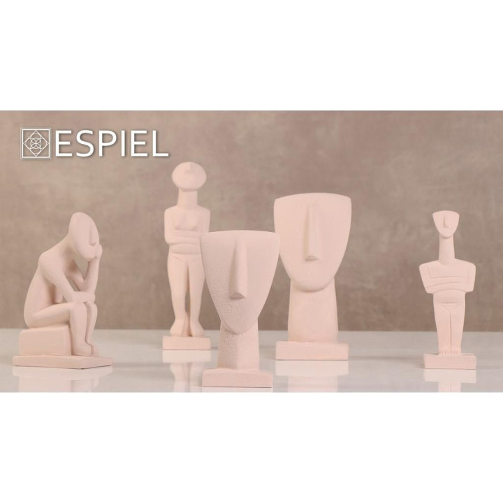 Διακοσμητική Φιγούρα από Γύψο Μπεζ 9cm - ESPIEL