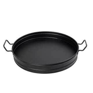 ΔΙΣΚΟΣ ΣΤΡΟΓΓΥΛΟΣ ΜΕΤΑΛΛΙΚΟΣ ΜΕ ΛΑΒΕΣ ΜΑΥΡΟ Δ.38-46 - ESPIEL