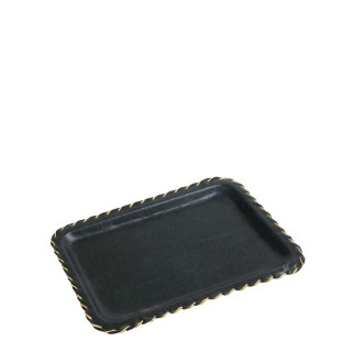 ΣΚΟΥΡΟ ΠΡΑΣΙΝΟ ΔΙΣΚΟΣ ΔΕΡΜΑΤΙΝΟΣ ΟΡΘΟΓΩΝΙΟΣ 32Χ44εκ - ESPIEL