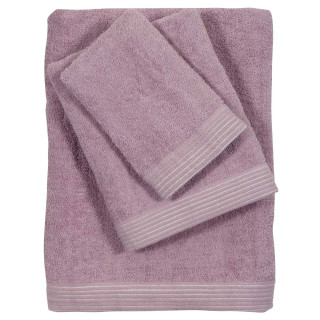 Πετσέτες Μπάνιου (Σετ 3τμχ) Das Home Best Line 0588 Μωβ