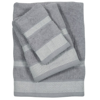 Πετσέτες Μπάνιου (Σετ 3τμχ) Das Home Best Line 0592 Γκρι