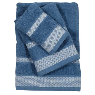 Πετσέτες Μπάνιου (Σετ 3τμχ) Das Home Best Line 0594 Μπλε