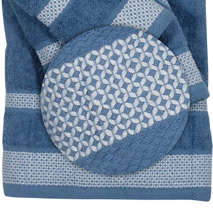 Πετσέτες Μπάνιου (Σετ 3τμχ) Das Home Best Line 0594 Μπλε