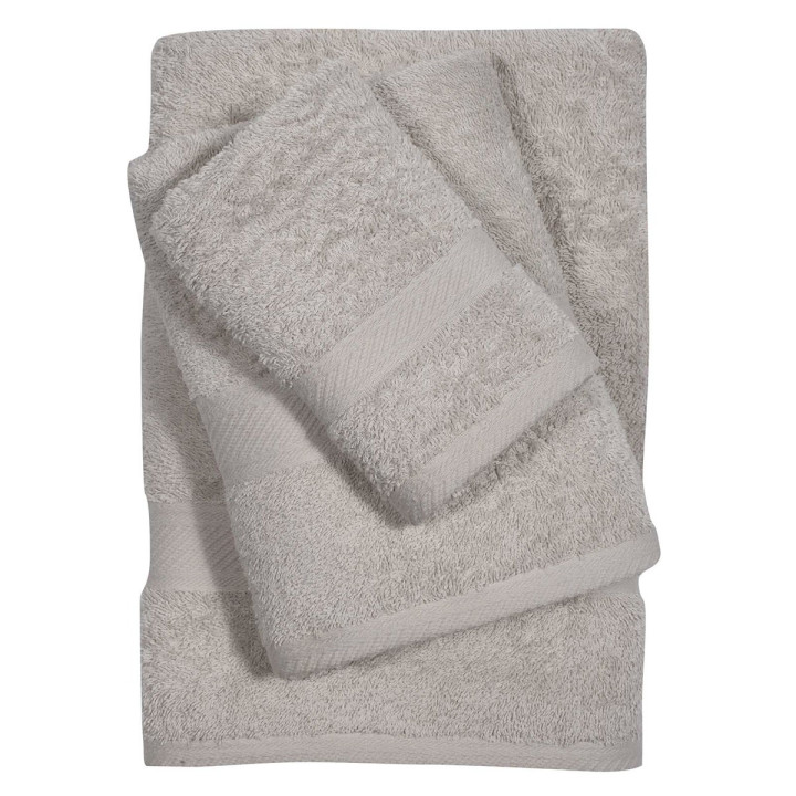 Πετσέτες Μπάνιου (Σετ 3τμχ) Das Home Best Line 0596 Γκρι