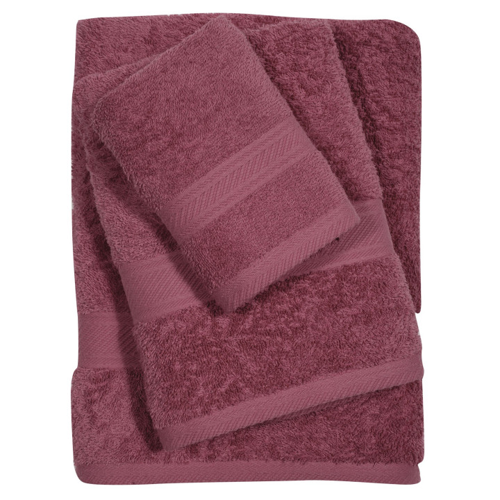 Πετσέτες Μπάνιου (Σετ 3τμχ) Das Home Best Line 0599 Βιολετί