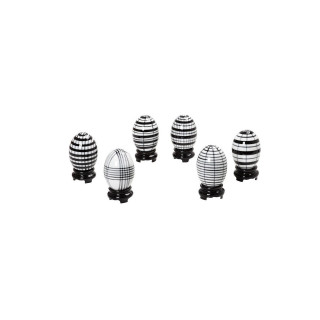 Αυγό Πορσελάνινο Ασπρόμαυρο 8.2εκ ESPIEL