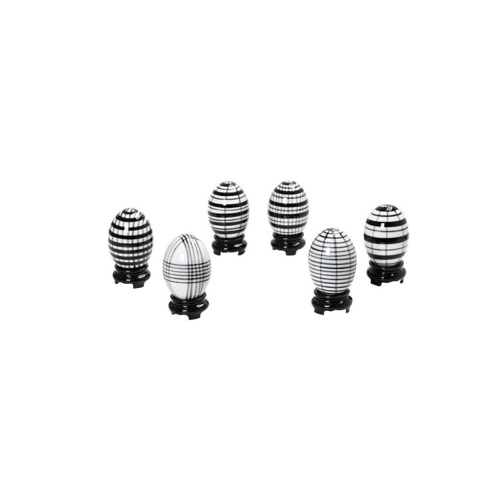 Αυγό Πορσελάνινο Ασπρόμαυρο 8.2εκ ESPIEL