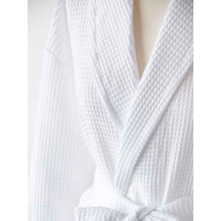 Μπουρνούζι Λευκό Hotel πικέ με γιακά