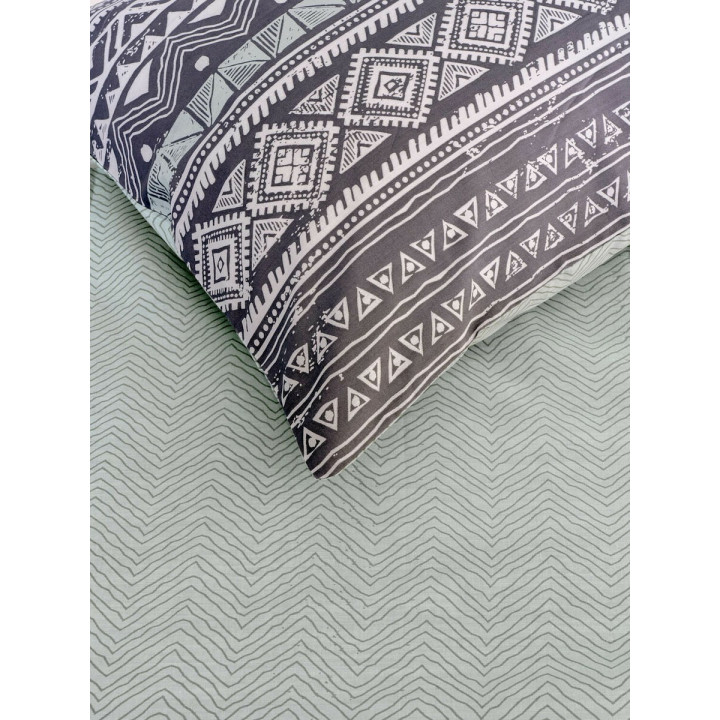 Σετ Σεντόνια Μονά 160x270 144tc 50%cot 50% pol Zahara Gray