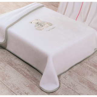 Βρεφική κουβέρτα Pierre Cardin Γκρί 110x140 Nancy 545