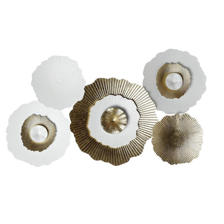 ΕΠΙΤΟΙΧΙΟ ΔΙΑΚΟΣΜΗΤΙΚΟ ΜΕΤΑΛΛΙΚΟ ΛΕΥΚΟ-ΧΡΥΣΟ 113x8x63εκ ICY321