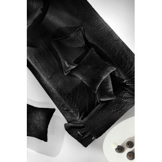Γούνινο Ριχτάρι Πολυθρόνας Crusty Black 130x170cm σετ 2τμχ με