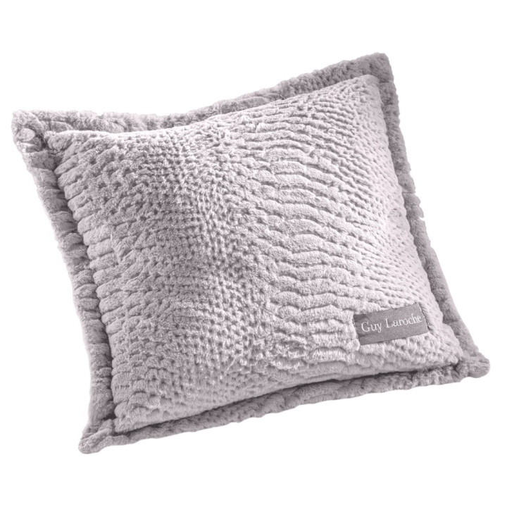 Γούνινο ριχτάρι.CRUSTY MELANZE μονοθέσιος 170X130 + ΜΑ. 40X40+3