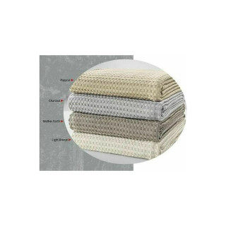 Κουβέρτα πικέ waffle Habit - Graphite 240x260 papyrus